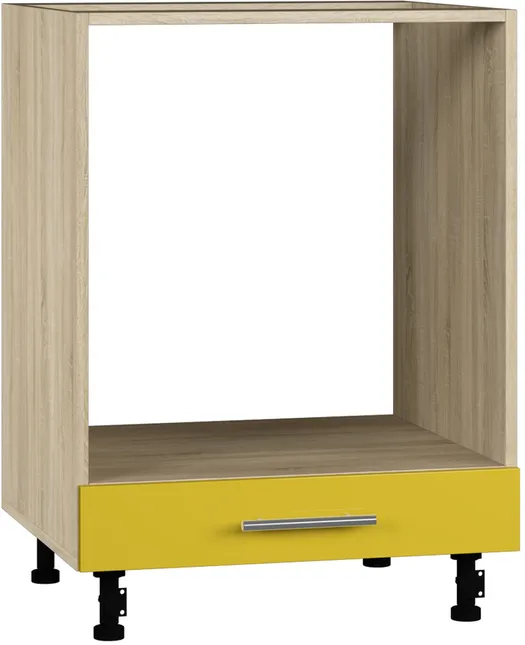 Köögikapp BlanKit D60C Sonoma+Yellow.G371
