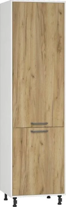 Köögikapp BlanKit D60L.h214 White+Oak Kraft Gold К003 U4