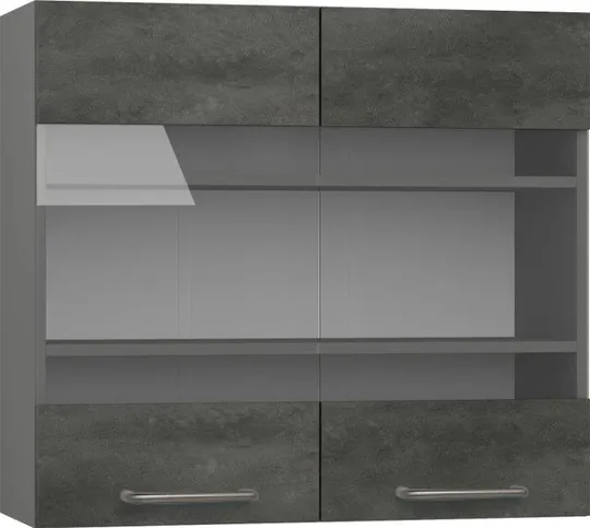 Köögikapp BlanKit G80W Graphite+CementDark.M361 U4