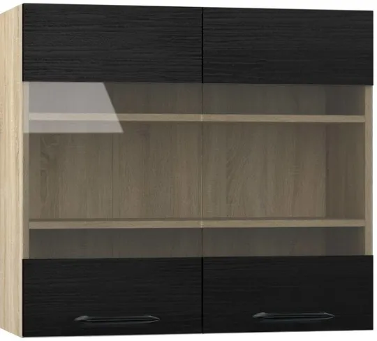 Köögikapp BlanKit G80W Sonoma+OakBlack.381 M