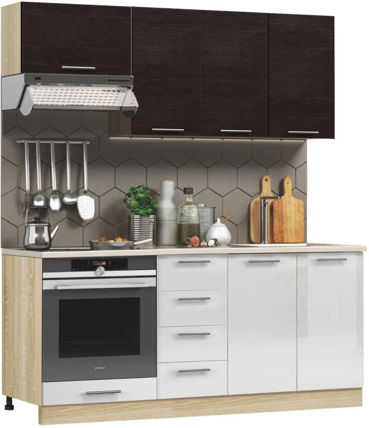 Köögimööbli komplekt BlanKit 180C Tik.279/White.G382
