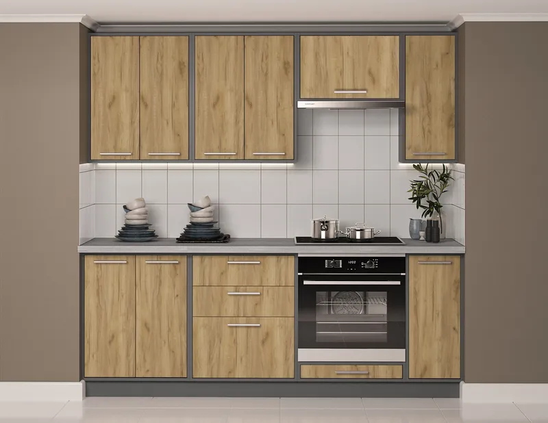 Köögimööbli komplekt BlanKit 210M Oak Kraft Gold К003 G