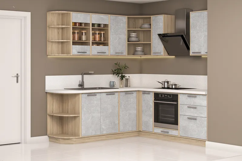 Köögimööbli komplekt BlanKit 210x210M1 Industrial SG S