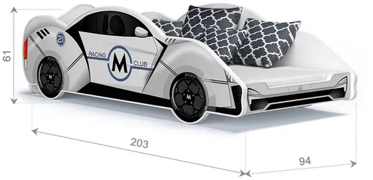 Кровать Cars 180x90