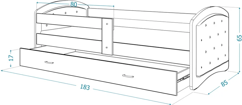 Кровать Megi G 180x80