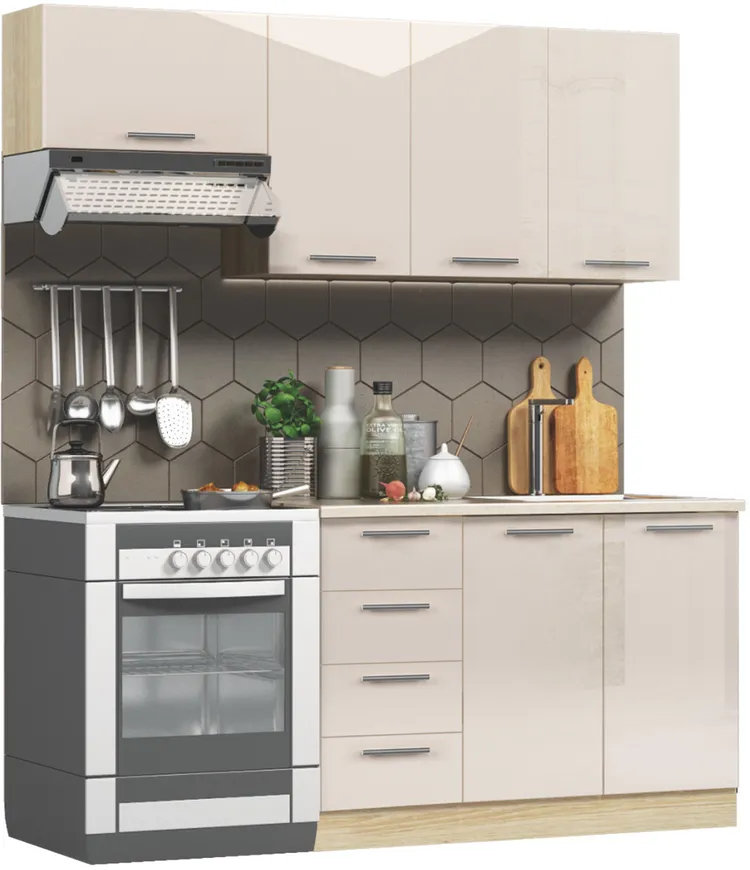 Кухонный комплект / гарнитур BlanKit 180 Beige.G406