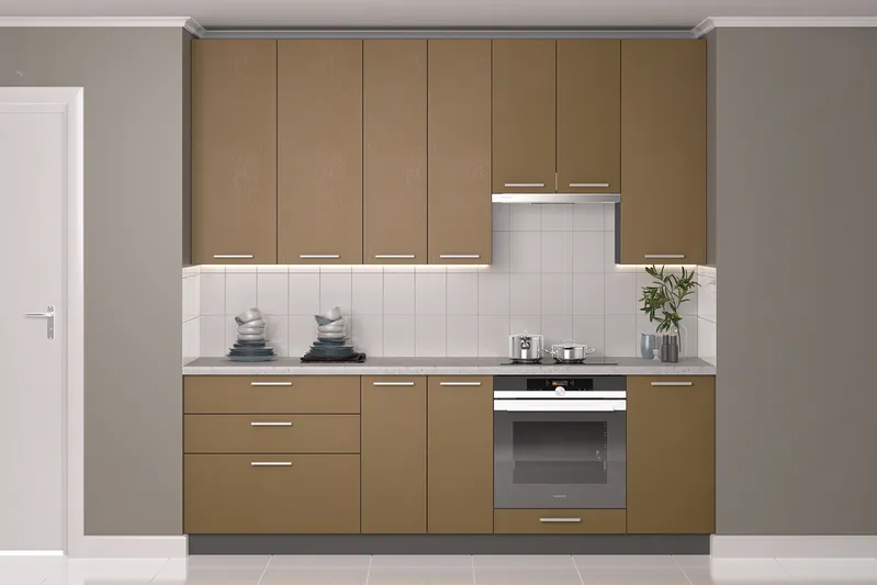 Кухонный комплект / гарнитур BlanKit 240M1 BrushCaramel.M378 G