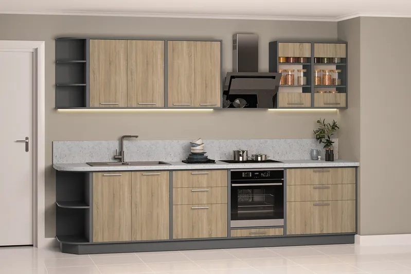 Кухонный комплект / гарнитур BlanKit 310M2 Sonoma.3025 G