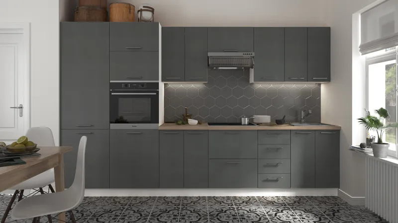 Кухонный комплект / гарнитур BlanKit 340 СoncreteGray.M352 W