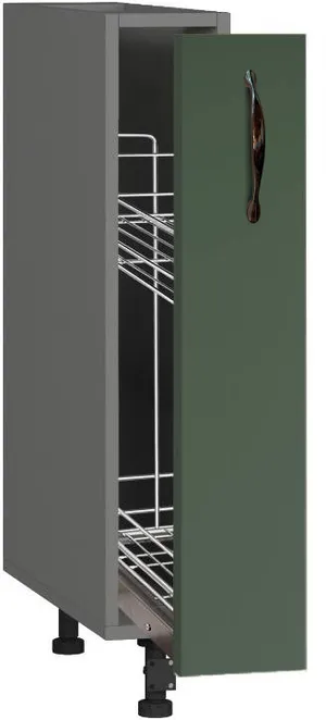 Кухонный шкаф модульной системы BlanKit D15C Graphite+GreenSmoky.M356 M2