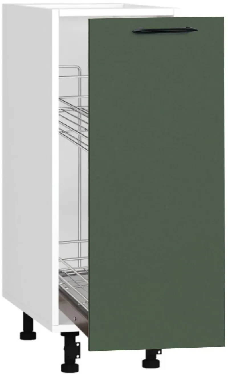 Кухонный шкаф модульной системы BlanKit D30C White+GreenSmoky.M356 M