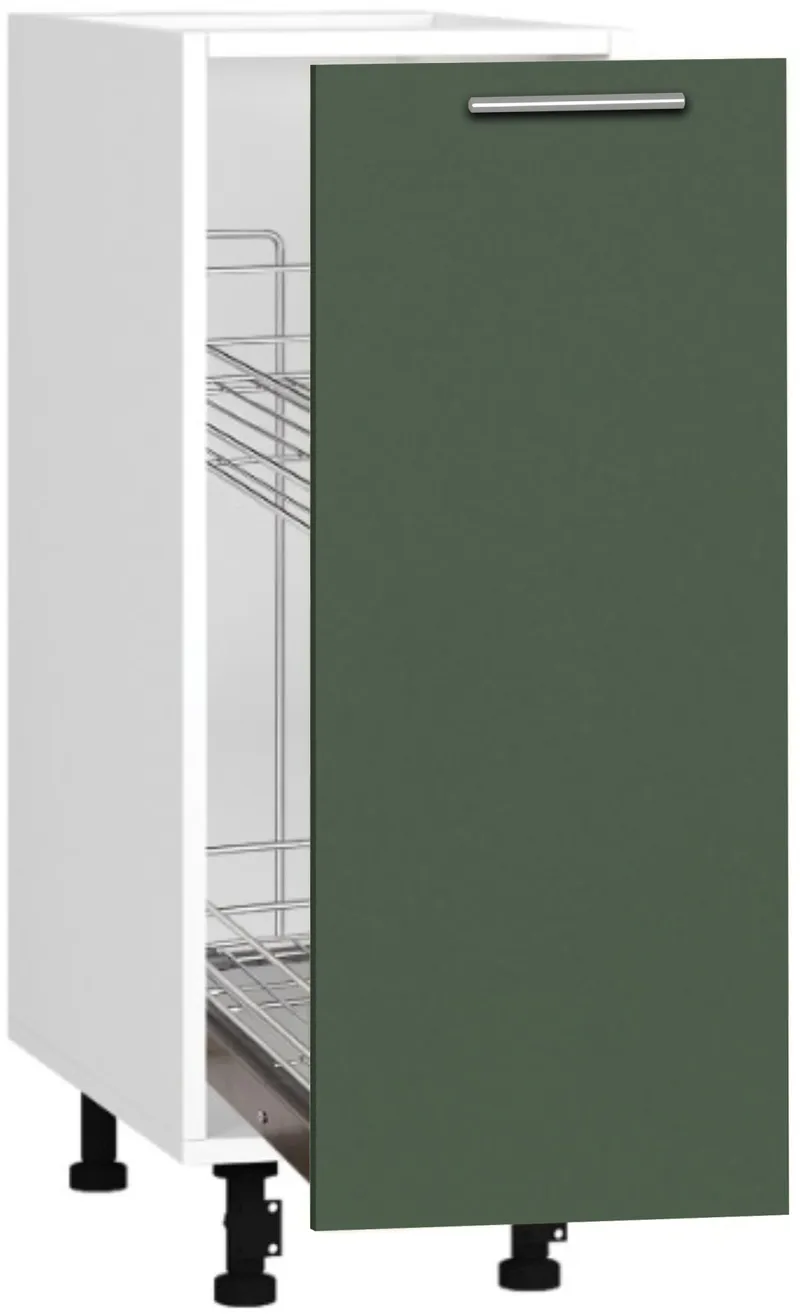 Кухонный шкаф модульной системы BlanKit D30C White+GreenSmoky.M356 R128
