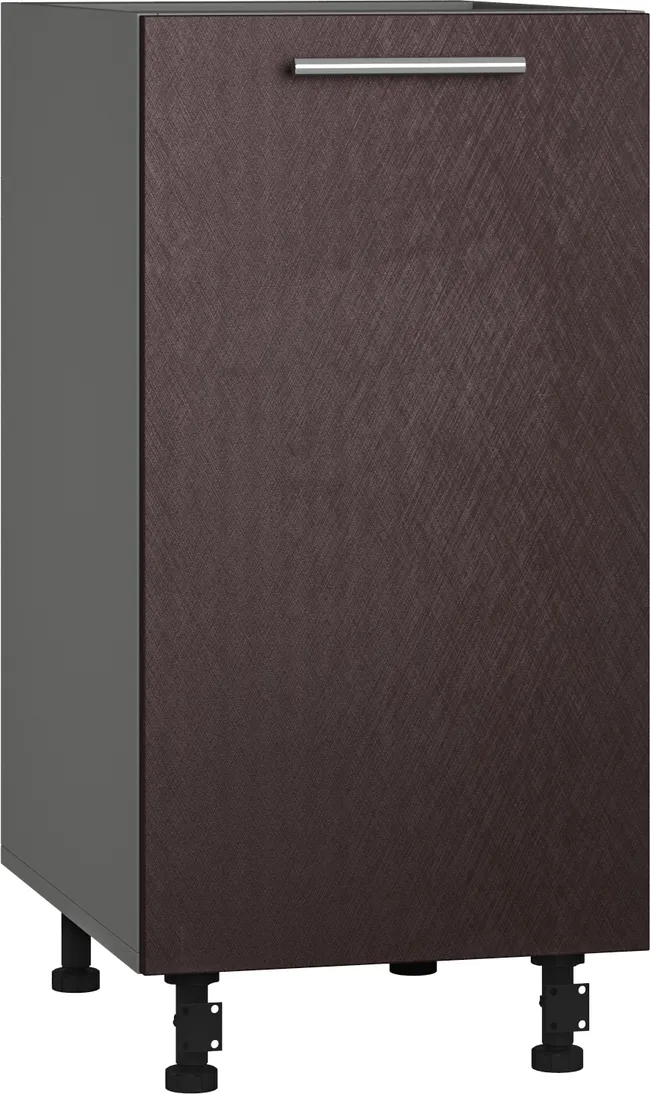 Кухонный шкаф модульной системы BlanKit D40 Graphite+BrushBronze.M369