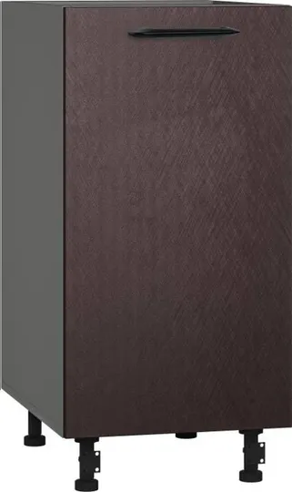 Кухонный шкаф модульной системы BlanKit D40 Graphite+BrushBronze.M369 M
