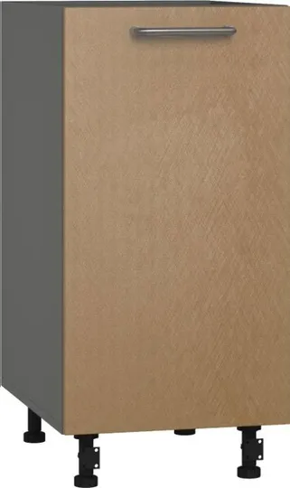 Кухонный шкаф модульной системы BlanKit D40 Graphite+BrushCaramel.M378 U4