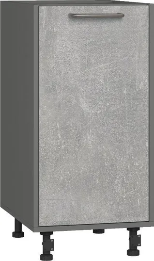 Кухонный шкаф модульной системы BlanKit D40 Graphite+Industrial SG U4