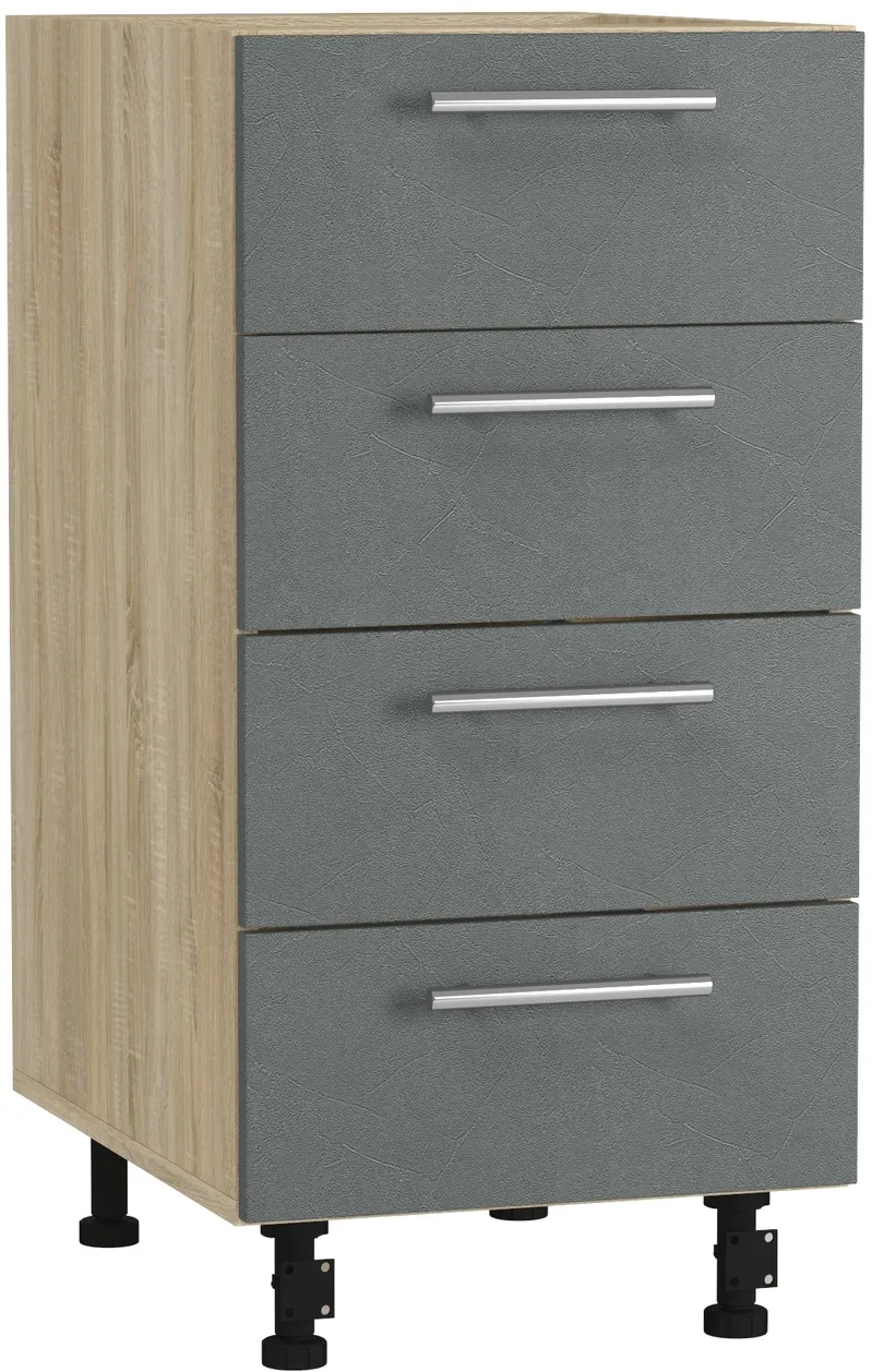 Кухонный шкаф модульной системы BlanKit D40.s4 Sonoma+Concrete gray.352