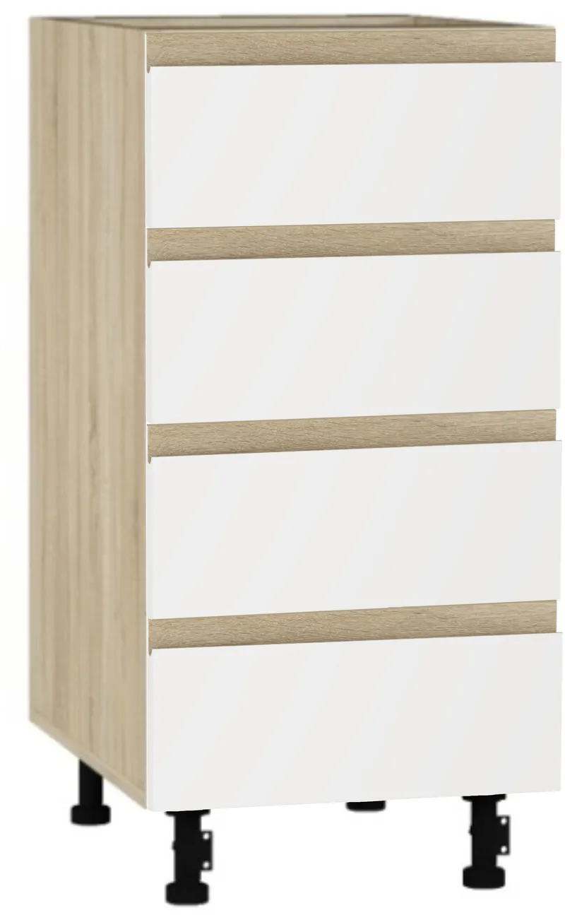 Кухонный шкаф модульной системы BlanKit D40.s4 Sonoma+JPull.White.M