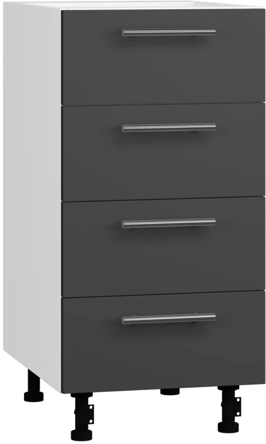 Кухонный шкаф модульной системы BlanKit D40.s4 White+Graphite.M702