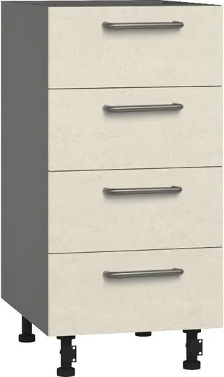 Кухонный шкаф модульной системы BlanKit D40.Ts4 Graphite+CementAlmonds.M283 U4