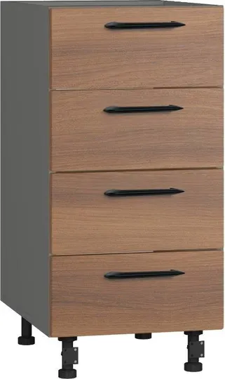 Кухонный шкаф модульной системы BlanKit D40.Ts4 Graphite+Chicory dark.395 M