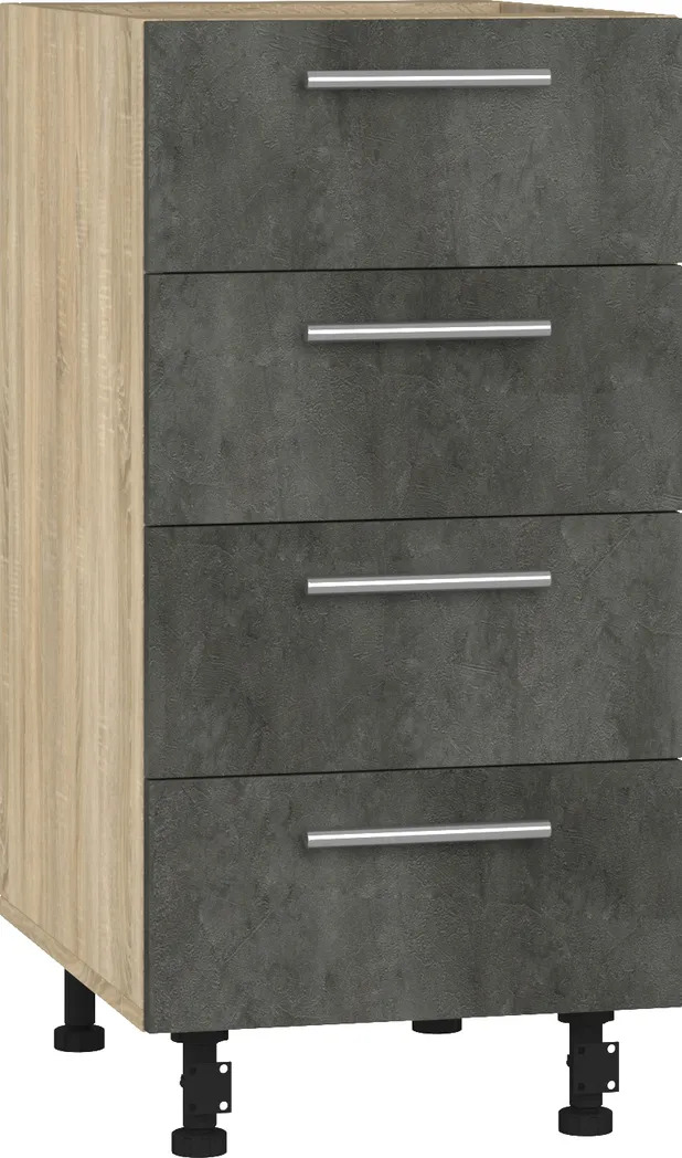 Кухонный шкаф модульной системы BlanKit D40.Ts4 Sonoma+CementDark.M361