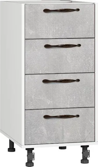 Кухонный шкаф модульной системы BlanKit D40.Ts4 White+Industrial SG M2