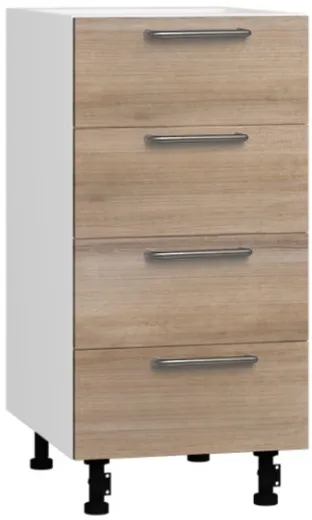Кухонный шкаф модульной системы BlanKit D40.Ts4 White+Sequoia.270 U4