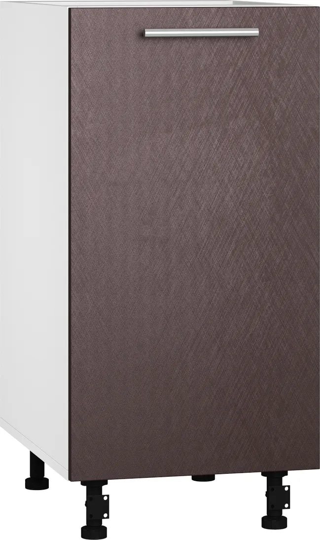 Кухонный шкаф модульной системы BlanKit D40 White+BrushBronze.M369
