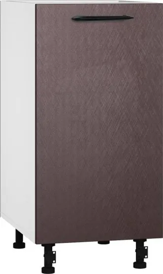 Кухонный шкаф модульной системы BlanKit D40 White+BrushBronze.M369 M