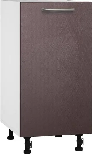 Кухонный шкаф модульной системы BlanKit D40 White+BrushBronze.M369 U4