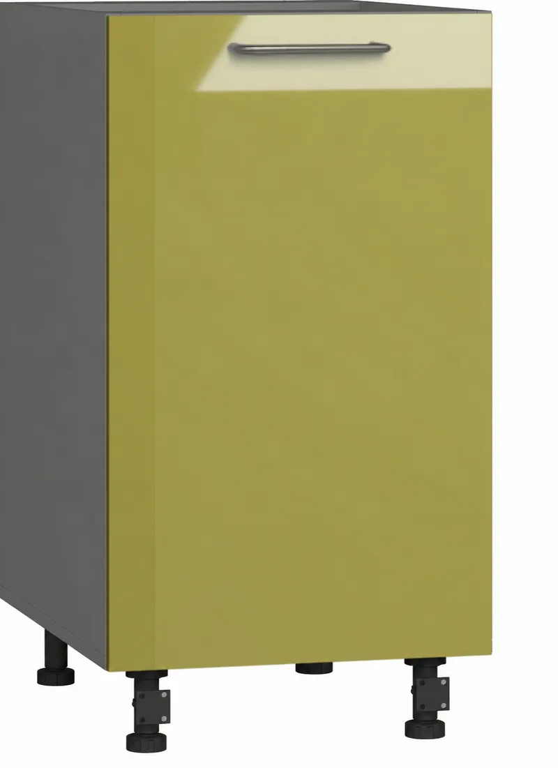 Кухонный шкаф модульной системы BlanKit D45 Graphite+Lemon.G425 U4