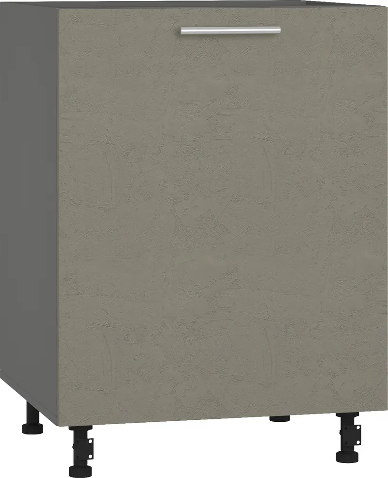 Кухонный шкаф модульной системы BlanKit D60.1 Graphite+Cement Gothic.M389