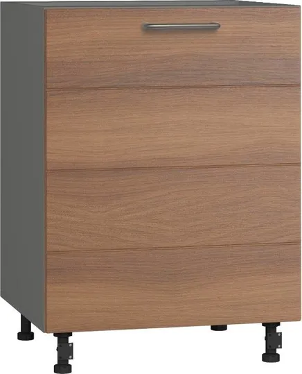 Кухонный шкаф модульной системы BlanKit D60.1 Graphite+Chicory dark.395 U4