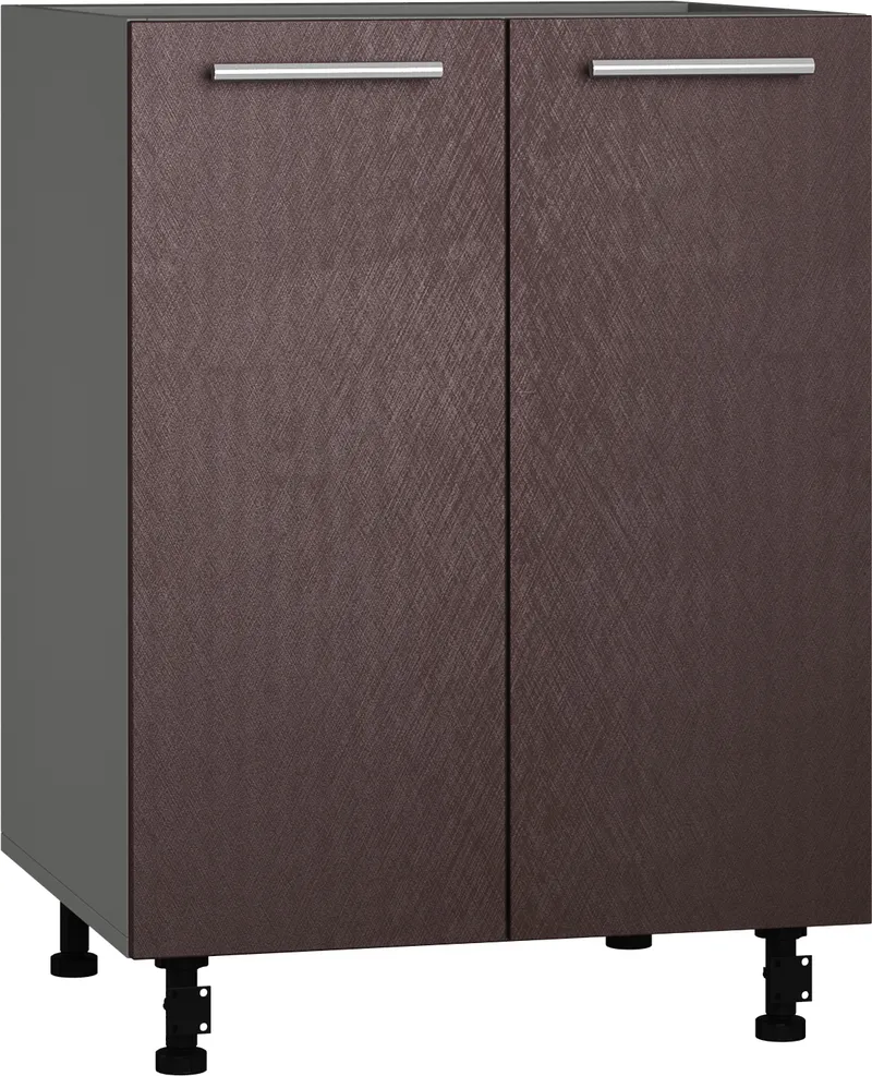 Кухонный шкаф модульной системы BlanKit D60 Graphite+BrushBronze.M369