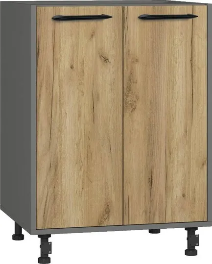 Кухонный шкаф модульной системы BlanKit D60 Graphite+Oak Kraft Gold К003 M