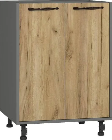 Кухонный шкаф модульной системы BlanKit D60 Graphite+Oak Kraft Gold К003 M2