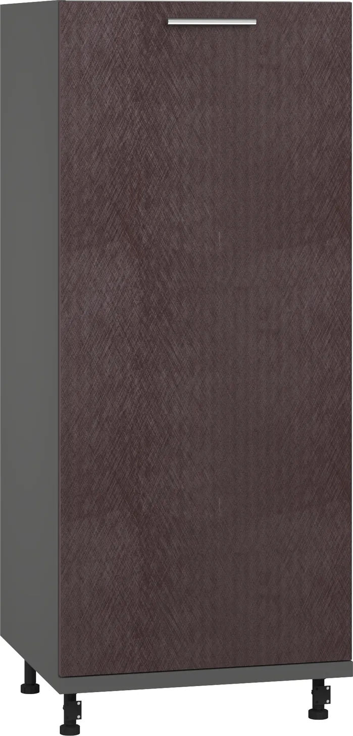 Кухонный шкаф модульной системы BlanKit D60.h145 Graphite+BrushBronze.M369