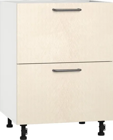 Кухонный шкаф модульной системы BlanKit D60.s2 White+BrushCreamy.M273 U4