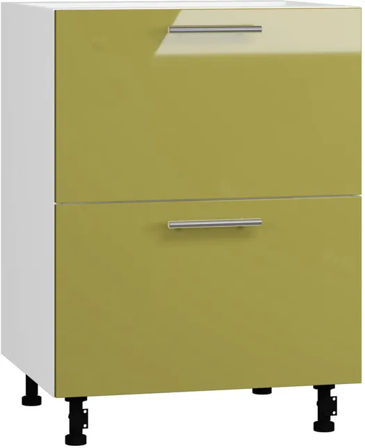 Кухонный шкаф модульной системы BlanKit D60.s2 White+Lemon.G425