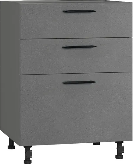 Кухонный шкаф модульной системы BlanKit D60.s3 Graphite+Concrete gray.352 M