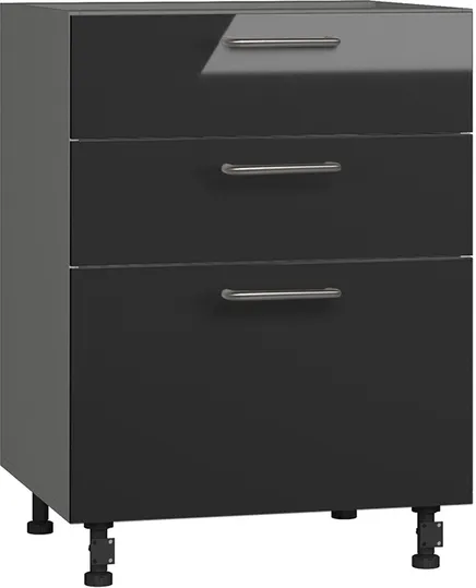 Кухонный шкаф модульной системы BlanKit D60.s3 Graphite+Graphite.G399 U4