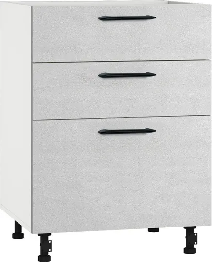 Кухонный шкаф модульной системы BlanKit D60.s3 White+Concrete cream.353 M