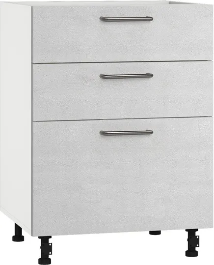 Кухонный шкаф модульной системы BlanKit D60.s3 White+Concrete cream.353 U4