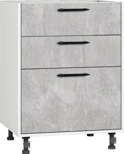 Кухонный шкаф модульной системы BlanKit D60.s3 White+Industrial SG M