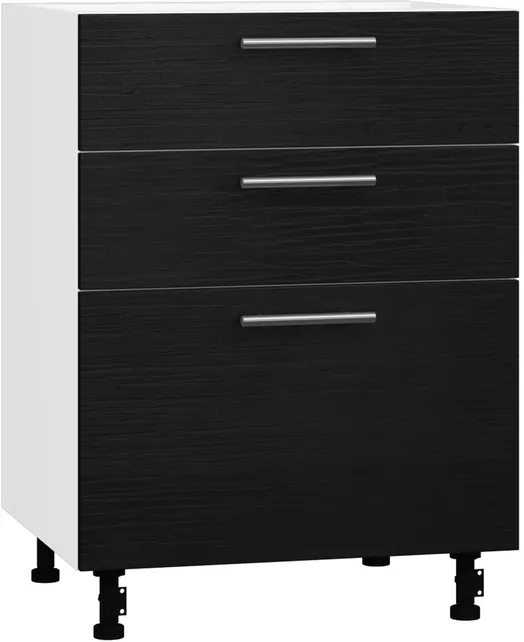 Кухонный шкаф модульной системы BlanKit D60.s3 White+OakBlack.381