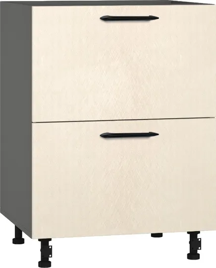 Кухонный шкаф модульной системы BlanKit D60.Ts2 Graphite+BrushCreamy.M273 M