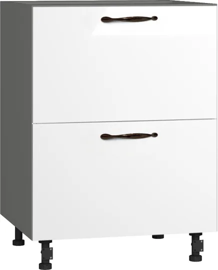 Кухонный шкаф модульной системы BlanKit D60.Ts2 Graphite+White.G382 M2