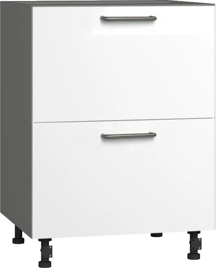 Кухонный шкаф модульной системы BlanKit D60.Ts2 Graphite+White.G382 U4