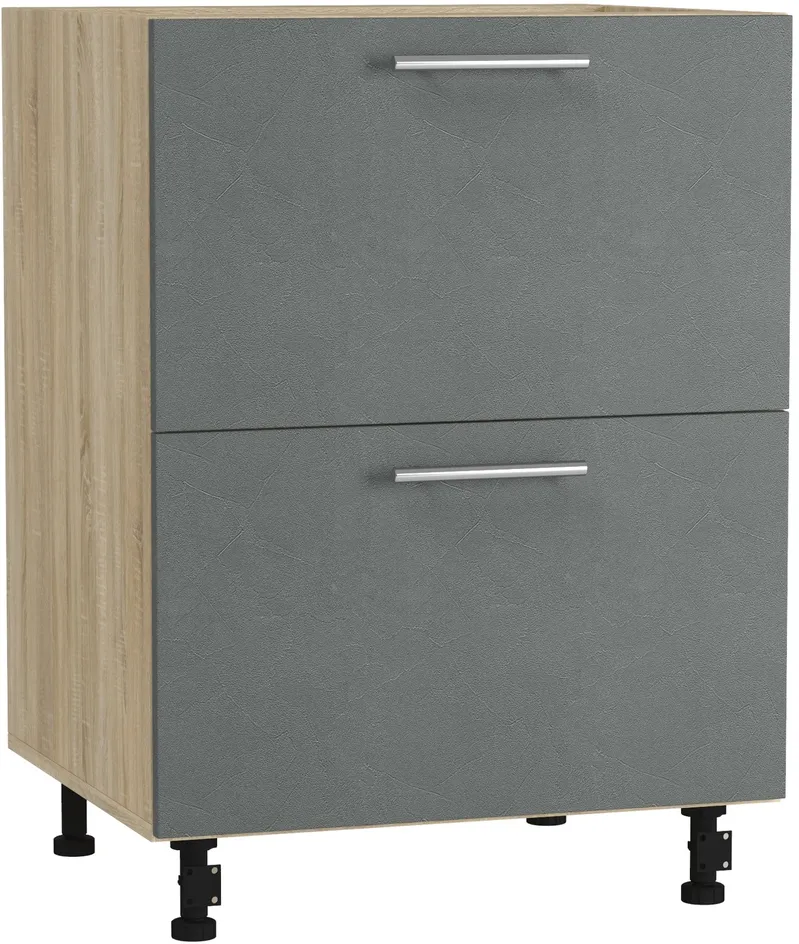 Кухонный шкаф модульной системы BlanKit D60.Ts2 Sonoma+Concrete gray.352